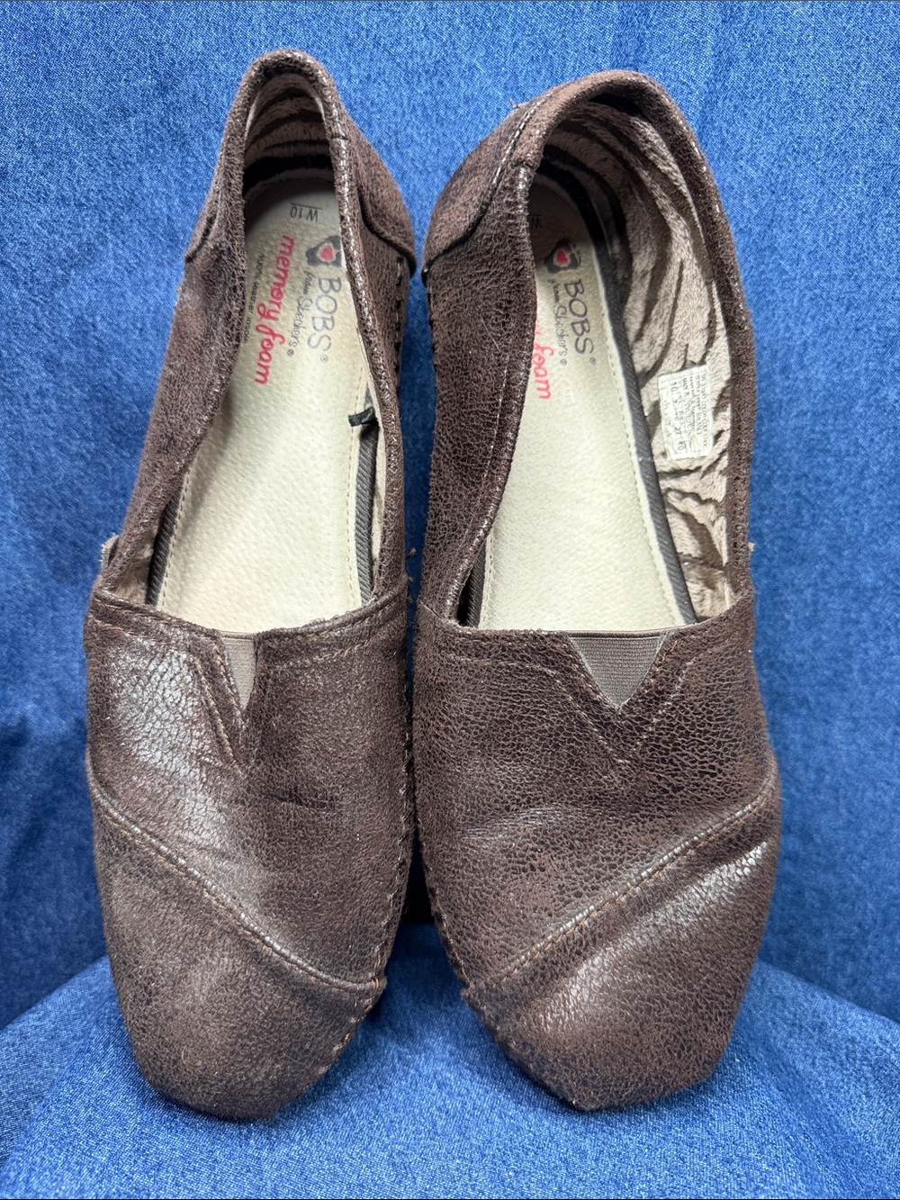 BOBS from Skechers Brown Slip-On Casual Flats